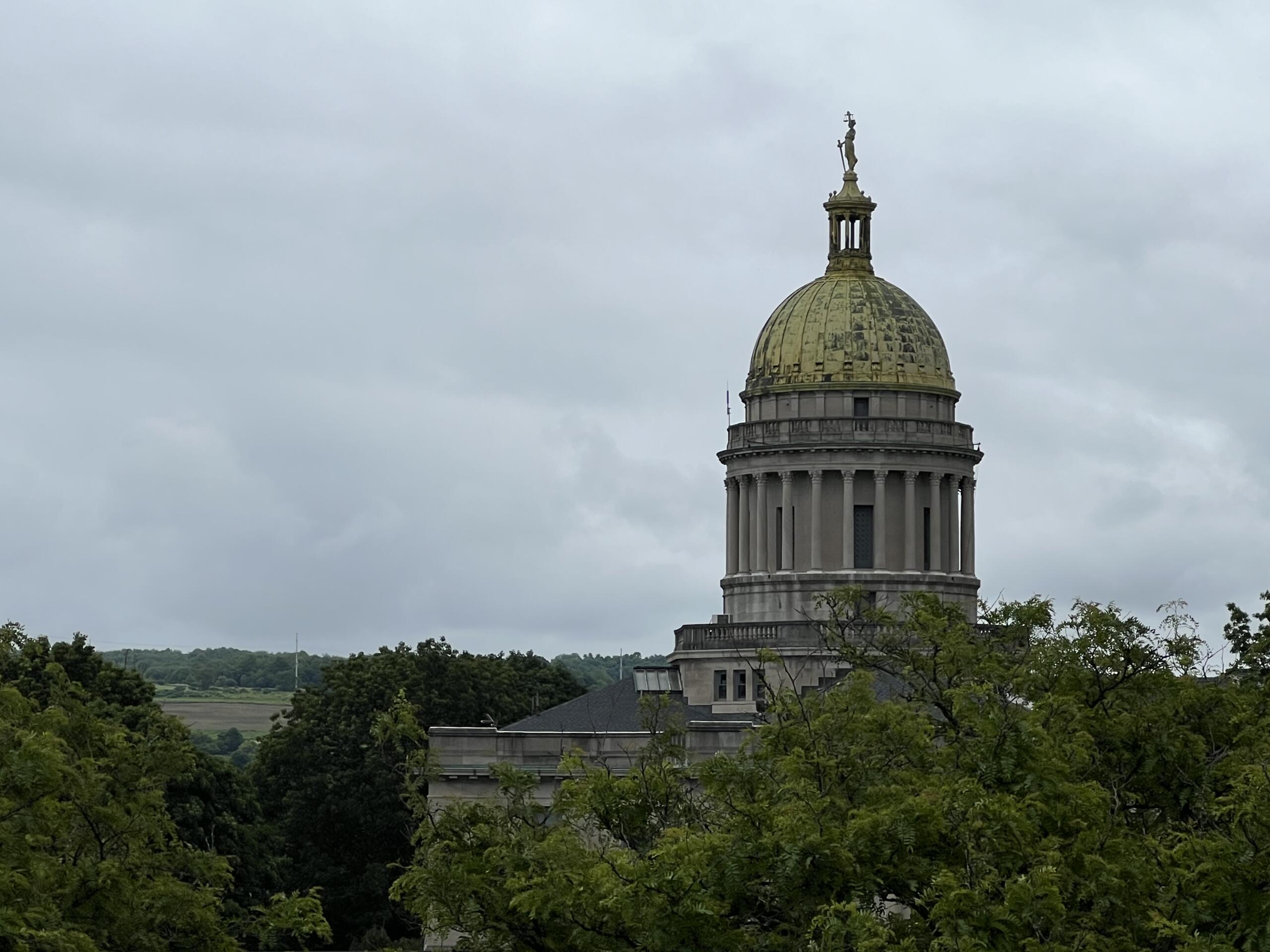 Cortland County Courthouse from rooftop of Cortland City Hall