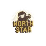Brand logo reading 'NORTH STAR' in bold gold letters, with a dark hooded figure holding a lantern and a radiant sunburst behind it.