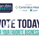 Banner featuring Finger Lakes Favorites and Central Health logos above bold 'Vote Today for Your Favorite Businesses' text.