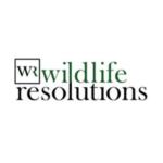 Wildlife Resolutions logo: 'WR' in a square box followed by green 'wildlife' and black 'resolutions' text.