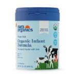 Container of Nara Organics Organic Infant Formula, milk-based powder with iron, for 0–12 months (14.1 oz).